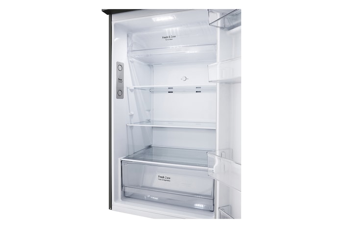 Vista interior vacia de Nevera Congelador Superior LG VT40KGYX